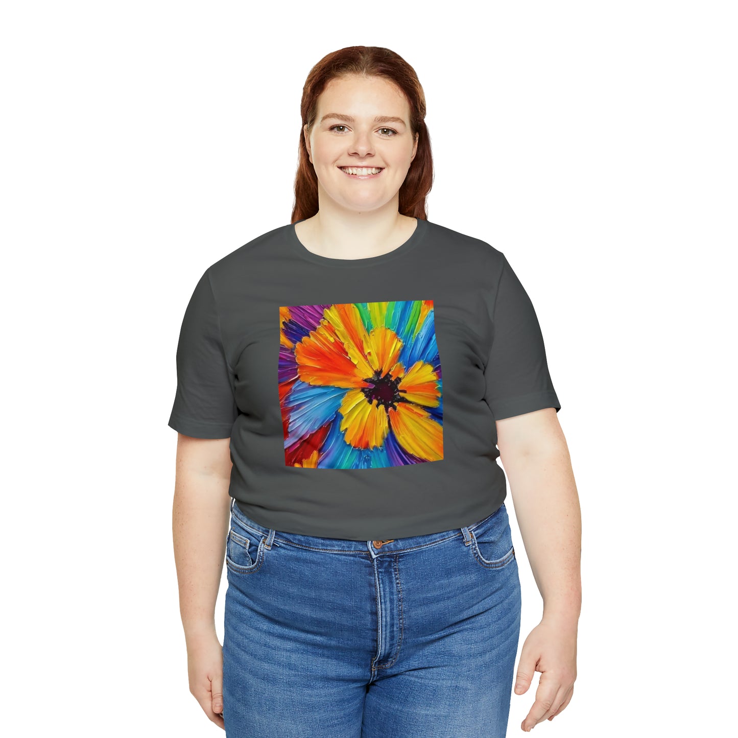 Oil Painted Flower Tee