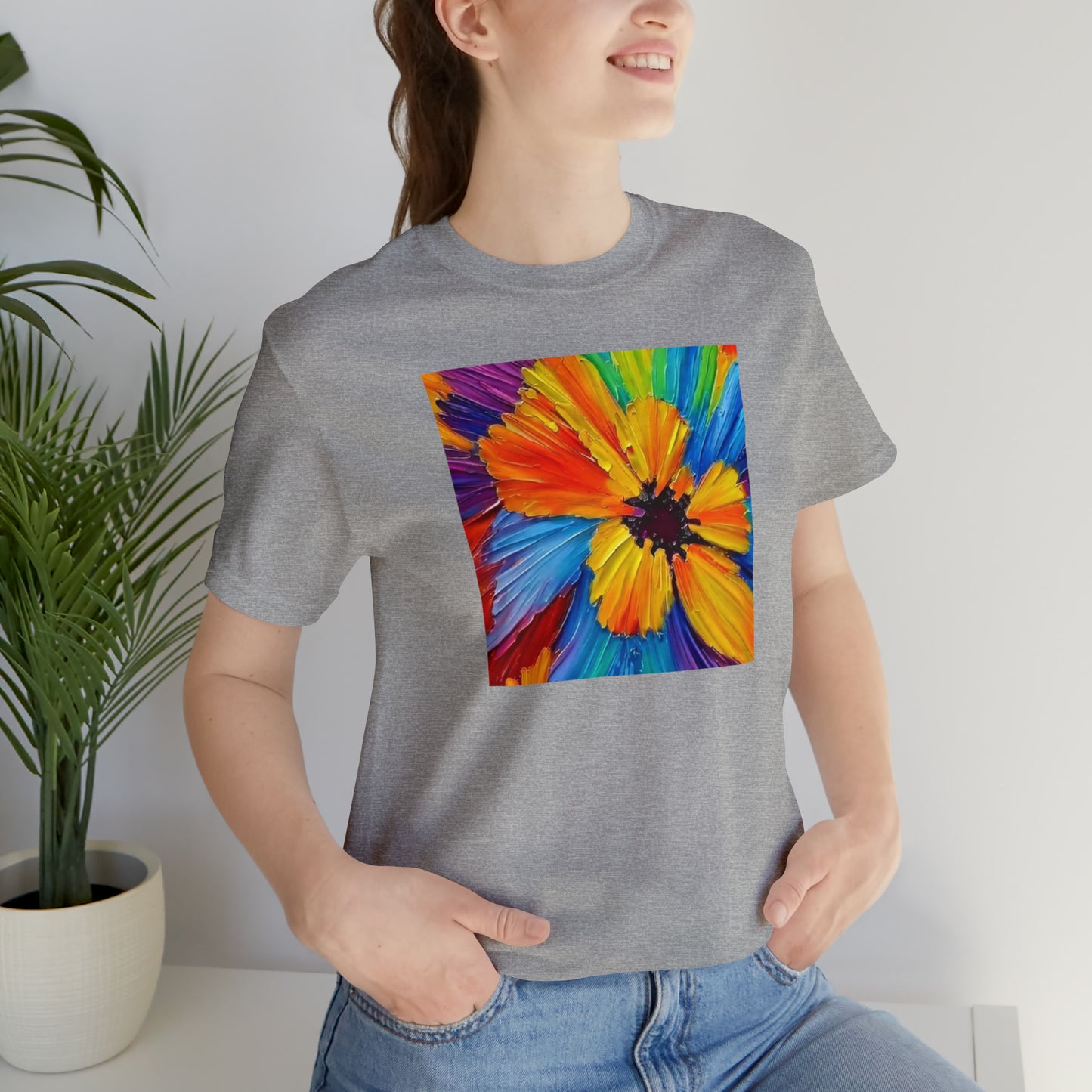 Oil Painted Flower Tee