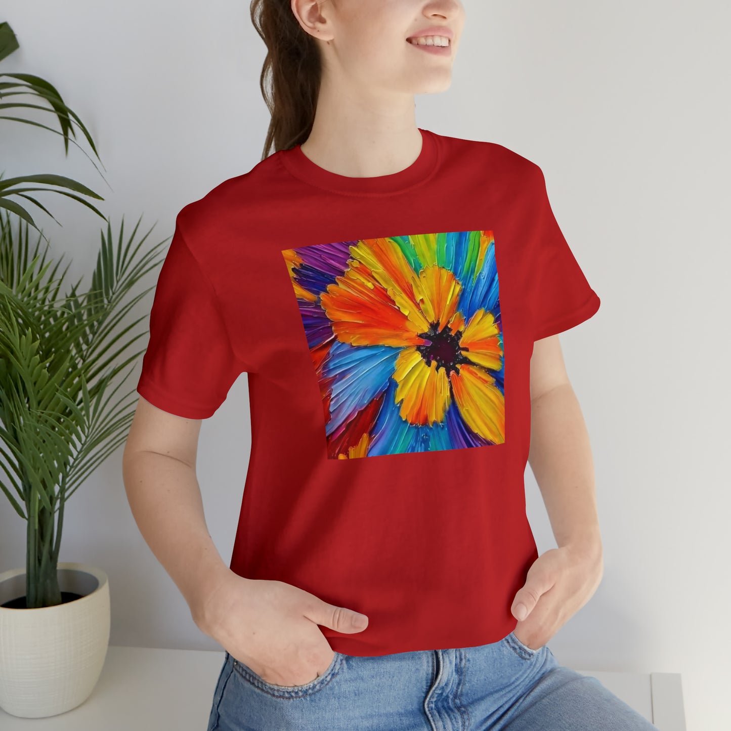 Oil Painted Flower Tee