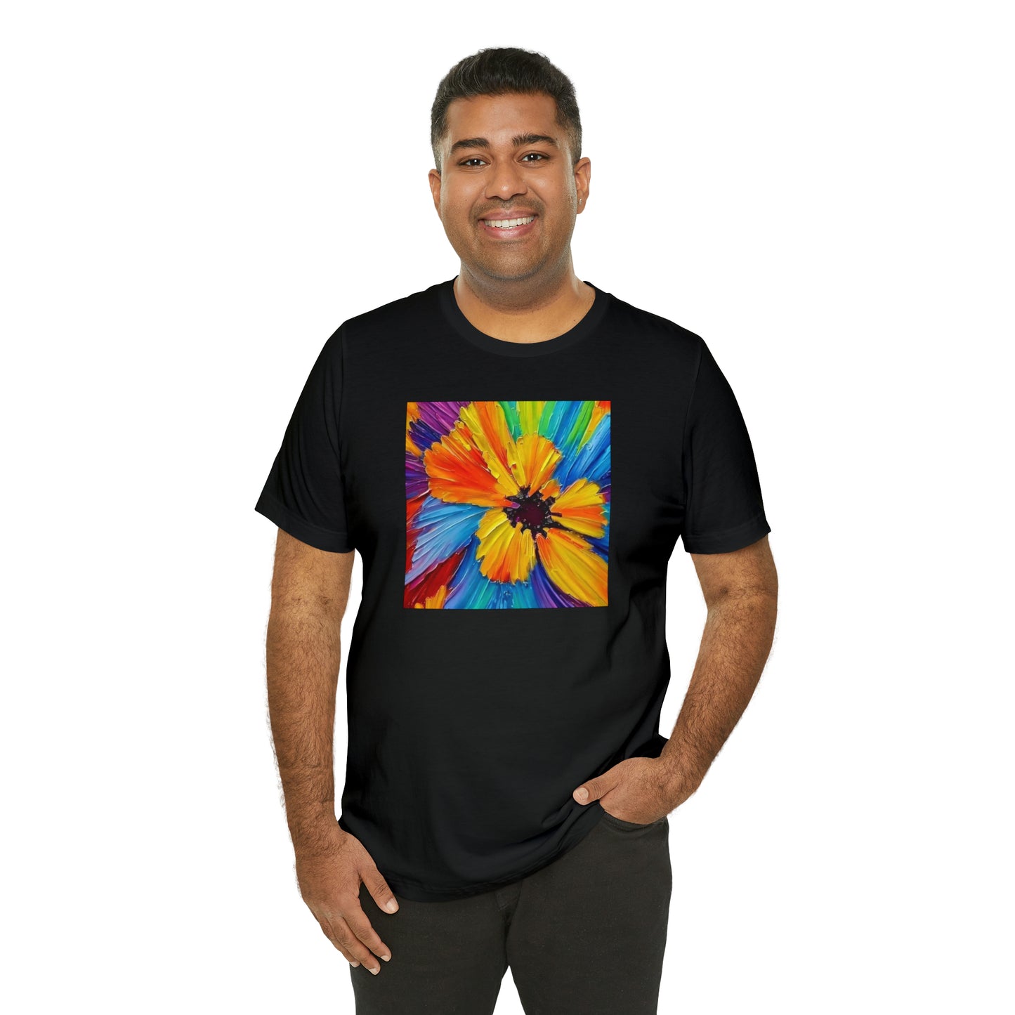 Oil Painted Flower Tee