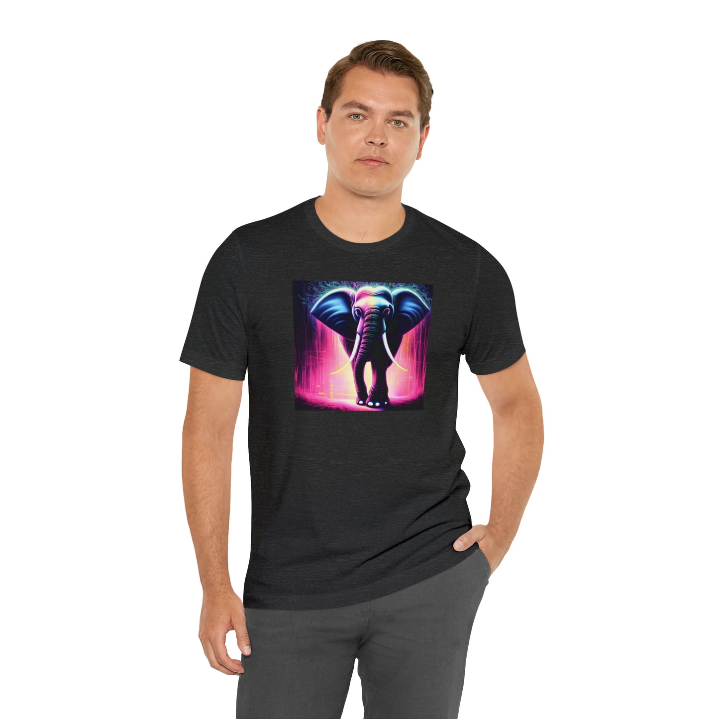Pink Rain Elephant Tee