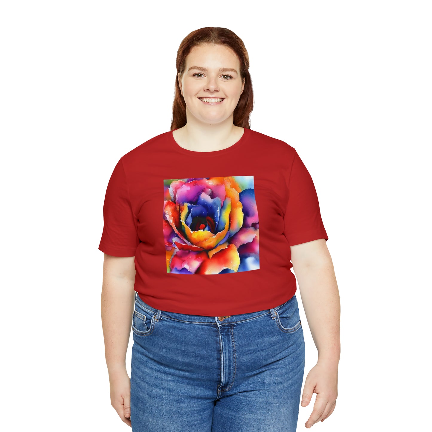Open Watercolor Flower Tee