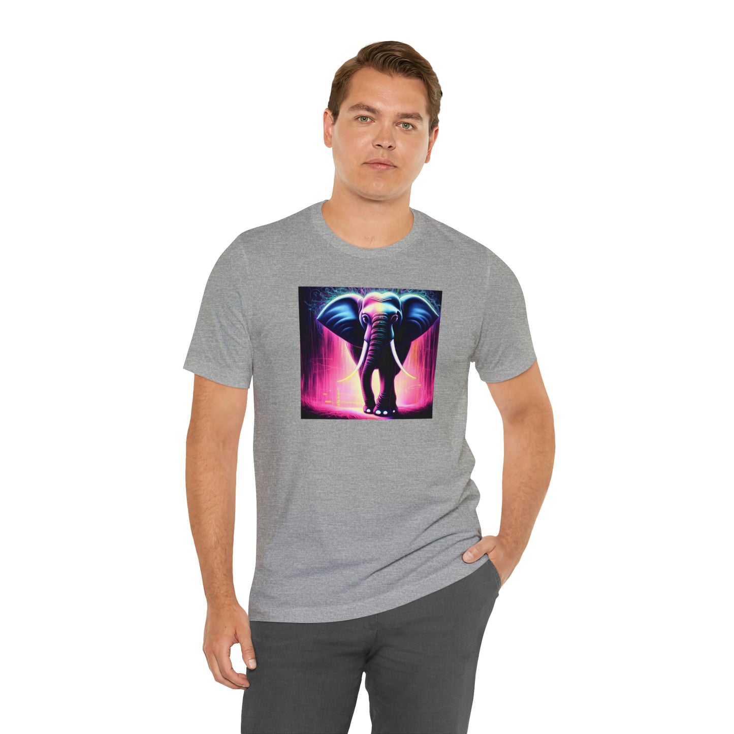 Pink Rain Elephant Tee