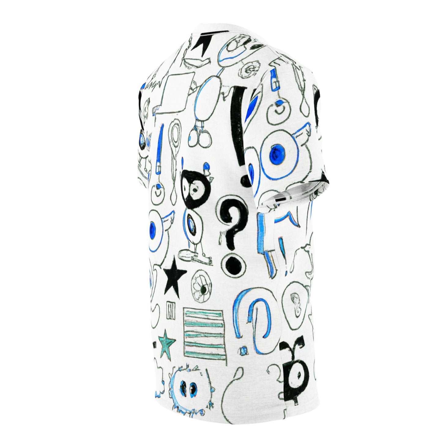 Blue Doodles Tee (AOP)