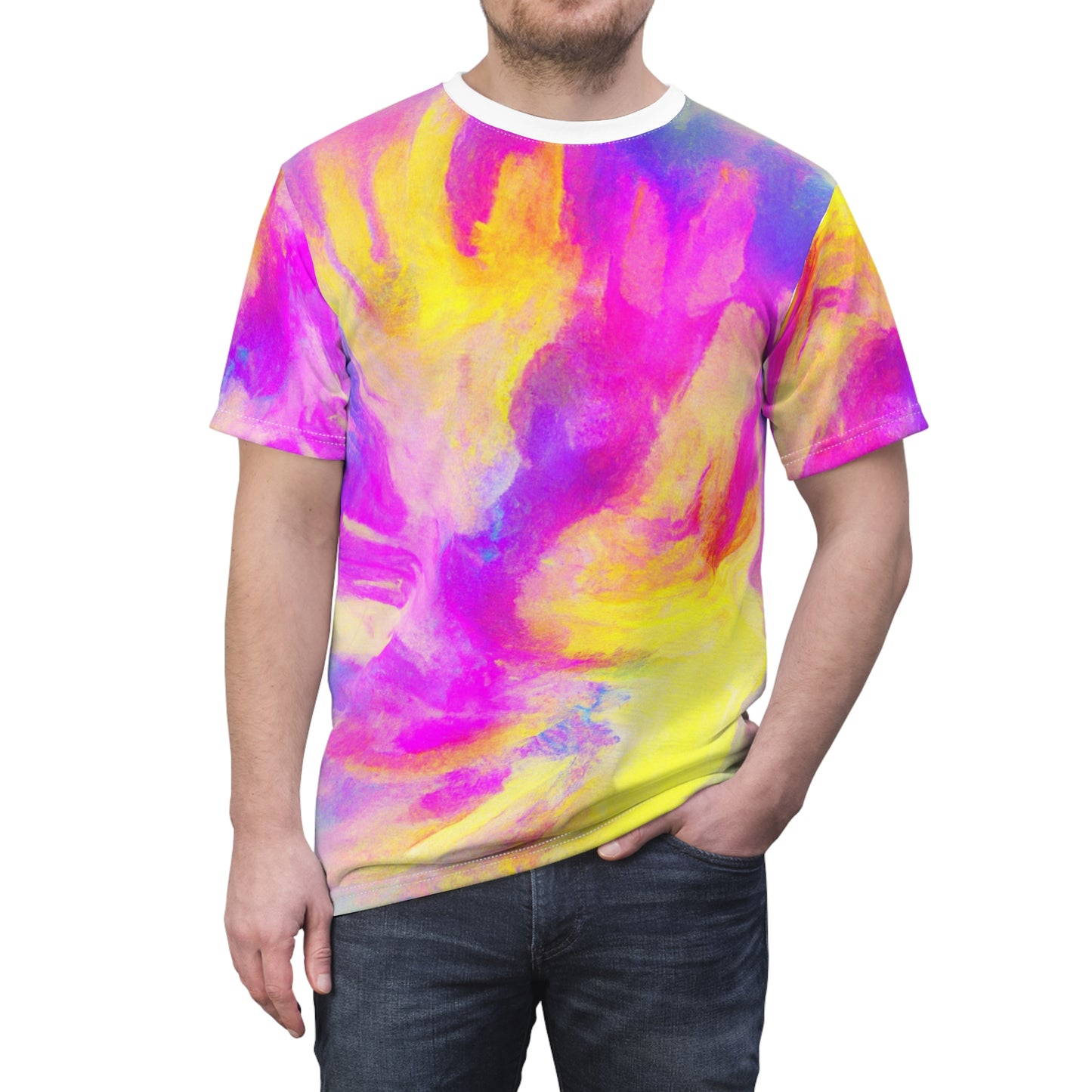 Pastel Brushstrokes Tee (AOP)