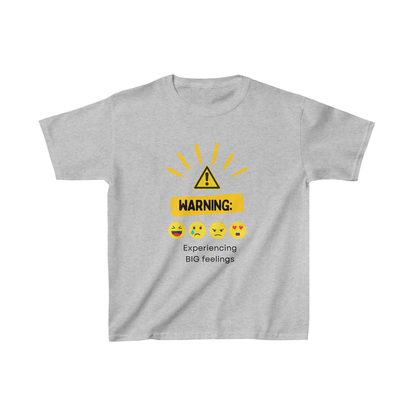 Warning: Big Feelings Kids Tee