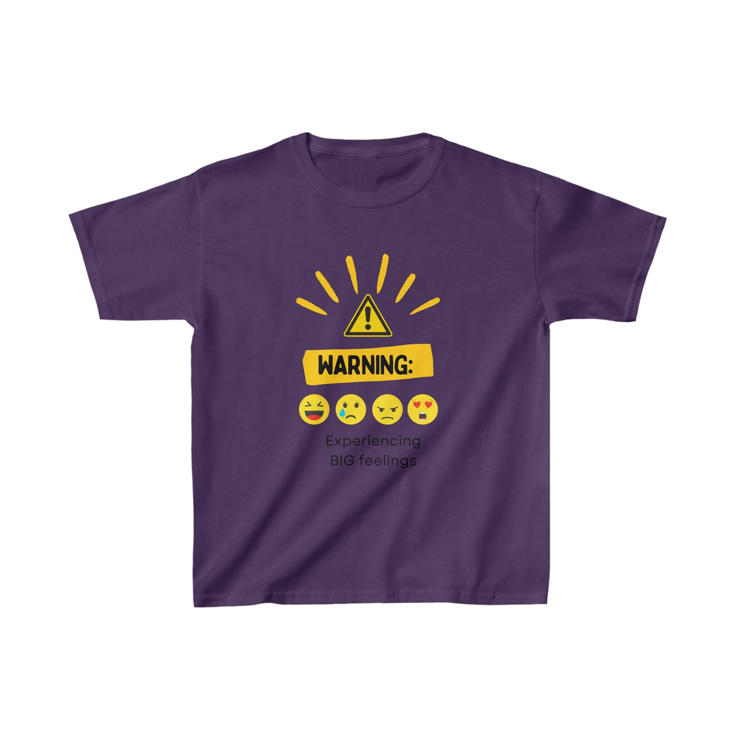 Warning: Big Feelings Kids Tee