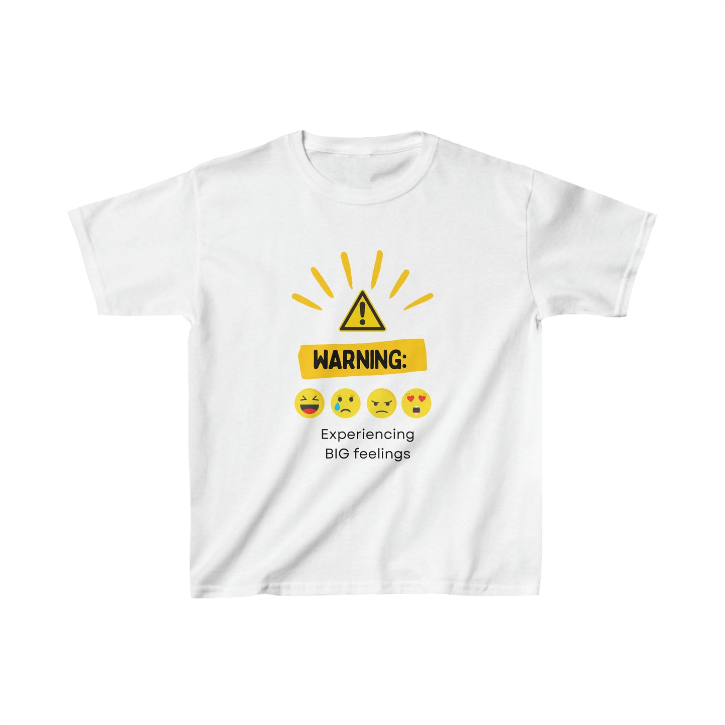 Warning: Big Feelings Kids Tee